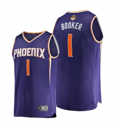 suns devin booker replica purple 2021 nba finals bound jersey