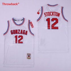 John Stockton Jersey 12 GONZAGA BULLDOGS College ncaa