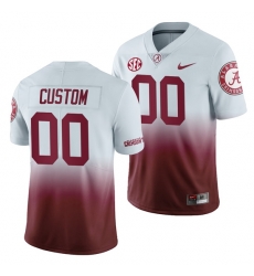 Alabama Crimson Tide Custom Gradient College Football Men's Color Crash Jersey