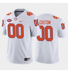 Clemson Tigers Custom White Away Men'S Jersey