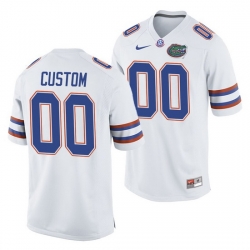 Florida Gators Custom White College Football Men'S Jersey