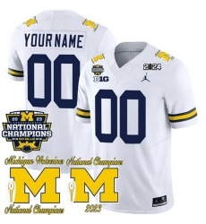 Men Women Youth Michigan Wolverines ACTIVE PLAYER Custom White F U S E  CFP 2023 National Champions Patch Vapor Stitched Football Jersey Men Women Youth Michigan Wolverines ACTIVE PLAYER Custom White F U S E  CFP 2023 National Champions Patch Vapor Stitched Football Jersey