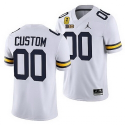 Michigan Wolverines Custom White Tm 42 Patch Honor Tate Myre Jersey