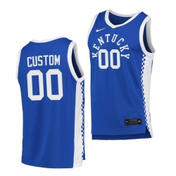 Kentucky Wildcats Custom Blue College Basketball Men Jersey