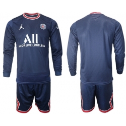 Men Paris Saint Germain Long Sleeve Soccer Jerseys 564