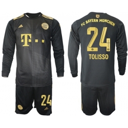 Men Bayern Long Sleeve Soccer Jerseys 504