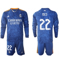 Men Real Madrid Long Sleeve Soccer Jerseys 525