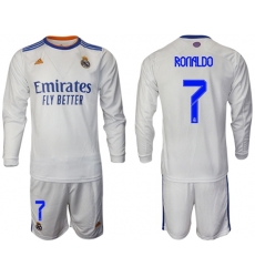 Men Real Madrid Long Sleeve Soccer Jerseys 574