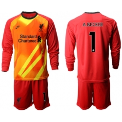 Men Liverpool Long Sleeve Soccer Jerseys 529