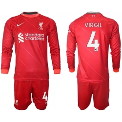 Men Liverpool Long Sleeve Soccer Jerseys 547