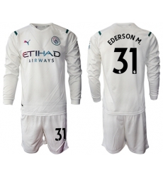 Men Manchester City Long Sleeve Soccer Jerseys 521