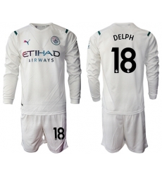 Men Manchester City Long Sleeve Soccer Jerseys 526