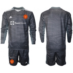 Men Manchester United Long Sleeve Soccer Jerseys 505