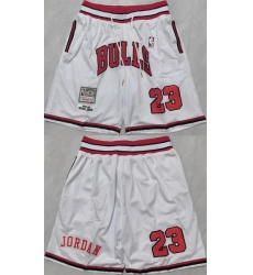 Men Chicago Bulls 23 Michael Jordan Black Shorts  