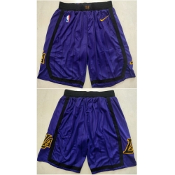 Los Angeles Lakers Basketball Shorts 034