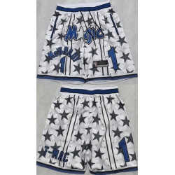Men Orlando Magic 1 Penny Hardaway White 2025 Shorts 