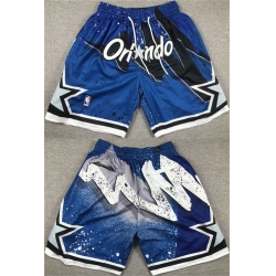 Men Orlando Magic Blue Shorts 28Run Small 29