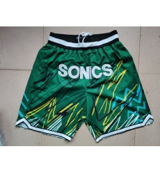 Seattle SuperSonics Basketball Shorts 005