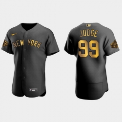 Men New York Yankees Aaron Judge 2022 Mlb All Star Game Black Men Jersey