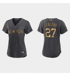 Women Giancarlo Stanton New York Yankees 2022 Mlb All Star Game Replica Charcoal Jersey