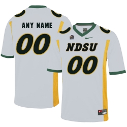 North Dakota State Customized Jersey White