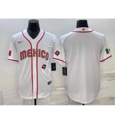 Mexico 2023 World Baseball Classic Blank Jersey White