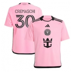 Youth Inter Miami CF Benjamin Cremaschi adidas Pink 2024 2getherness Replica Player Jersey