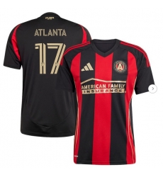 Men's Atlanta United FC #17 adidas Black 2025 The Connector Replica Player Jersey Men's Atlanta United FC #17 adidas Black 2025 The Connector Replica Player Jersey