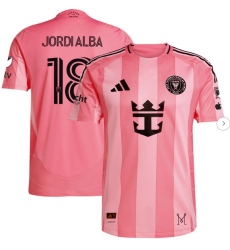 Men's Inter Miami CF Jordi Alba adidas Light Pink 2025 Euforia Authentic Player Jersey Men's Inter Miami CF Jordi Alba adidas Light Pink 2025 Euforia Authentic Player Jersey