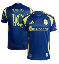 Mens Nashville SC Hany Mukhtar adidas Navy 2025 The Heart Of Nashville Kit Authentic Player Jersey