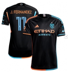 Men's New York City FC Julian Fernandez adidas Black 2024 24 7 Kit Authentic Player Jersey Men's New York City FC Julian Fernandez adidas Black 2024 24 7 Kit Authentic Player Jersey