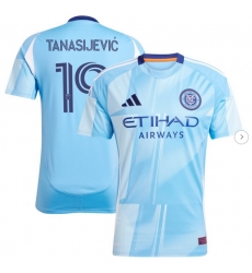 Men's New York City FC Strahinja Tanasijević adidas Light Blue 2025 The Excelsior Kit Replica Player Jersey Men's New York City FC Strahinja Tanasijević adidas Light Blue 2025 The Excelsior Kit Replica Player Jersey