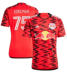 Men's New York Red Bulls Daniel Edelman adidas Red 2024 Legacy Replica Player Jersey Men's New York Red Bulls Daniel Edelman adidas Red 2024 Legacy Replica Player Jersey