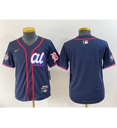Youth American League Detroit Tigers Blank Navy 2025 All Star Edition Limited Stitched Baseball Jersey