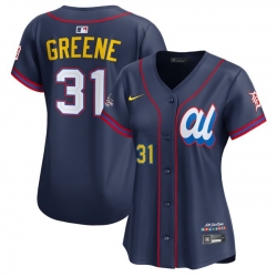 Women American League 31 Riley Greene Navy 2025 All Star Edition Limited Stitched Baseball Jersey 