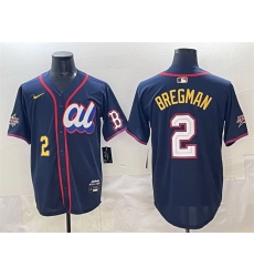 Men American League 2 Alex Bregman Navy 2025 All Star Edition Limited Stitched Baseball Jersey