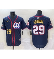 Men American League 29 Tarik Skubal Navy 2025 All Star Edition Limited Stitched Baseball Jersey