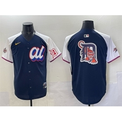 Men American League Detroit Tigers Team Big Logo Navy Alternate 2025 All Star Edition Limited Stitched Baseball Jersey
