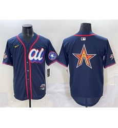 Men American League Houston Astros Team Big Logo Navy 2025 All Star Edition Limited Stitched Baseball Jersey 005