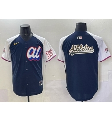 Men American League Oakland Athletics Team Big Logo Navy Alternate 2025 All Star Edition Limited Stitched Baseball Jersey