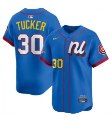 Men National League 30 Kyle Tucker Blue 2025 All Star Edition Limited Stitched Baseball Jersey
