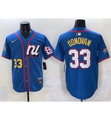 Men National League 33 Brendan Donovan Blue 2025 All Star Edition Limited Stitched