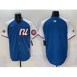 Men National League Chicago Cubs Blank Blue Alternate 2025 All Star Edition Limited Stitched Baseball Jersey