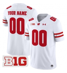 Men Women Youth Wisconsin Badgers 2024 Vapor Limited Custom Jersey All Stitched White Men Women Youth Wisconsin Badgers 2024 Vapor Limited Custom Jersey All Stitched White
