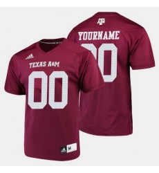 Men Women Youth Toddler Texas A&M Aggies Custom College Football Maroon Jersey