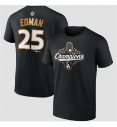 Men Los Angeles Dodgers 25 Tommy Edman Black 2025 World Series Champions Name 26 Number T Shirt Men Los Angeles Dodgers 25 Tommy Edman Black 2025 World Series Champions Name 26 Number T Shirt