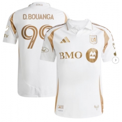 Mens LAFC Denis Bouanga adidas White 2025 Secondary Authentic Player Jersey