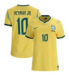 Women 10 Brazil National Team Neymar Jr 2026 Home Jersey 4 Women 10 Brazil National Team Neymar Jr 2026 Home Jersey 4
