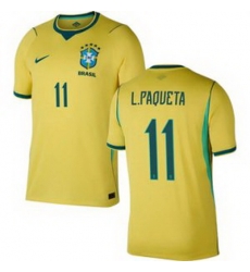 Women 11 Brazil National Team Lucas Paqueta 2026 Home Jersey 1 Women 11 Brazil National Team Lucas Paqueta 2026 Home Jersey 1