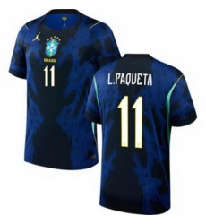 Women 11 Brazil National Team Lucas Paqueta 2026 Home Jersey 2 Women 11 Brazil National Team Lucas Paqueta 2026 Home Jersey 2